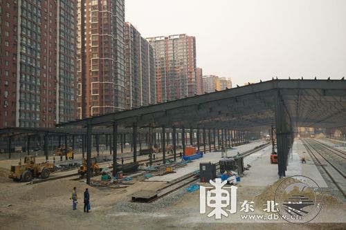 滨江站货场正在进行改造。东北网记者 孙英鑫 摄